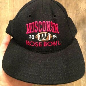 Vintage Wisconsin Badgers Football 1999 Rose Bowl VTG Snapback Hat One Size OS